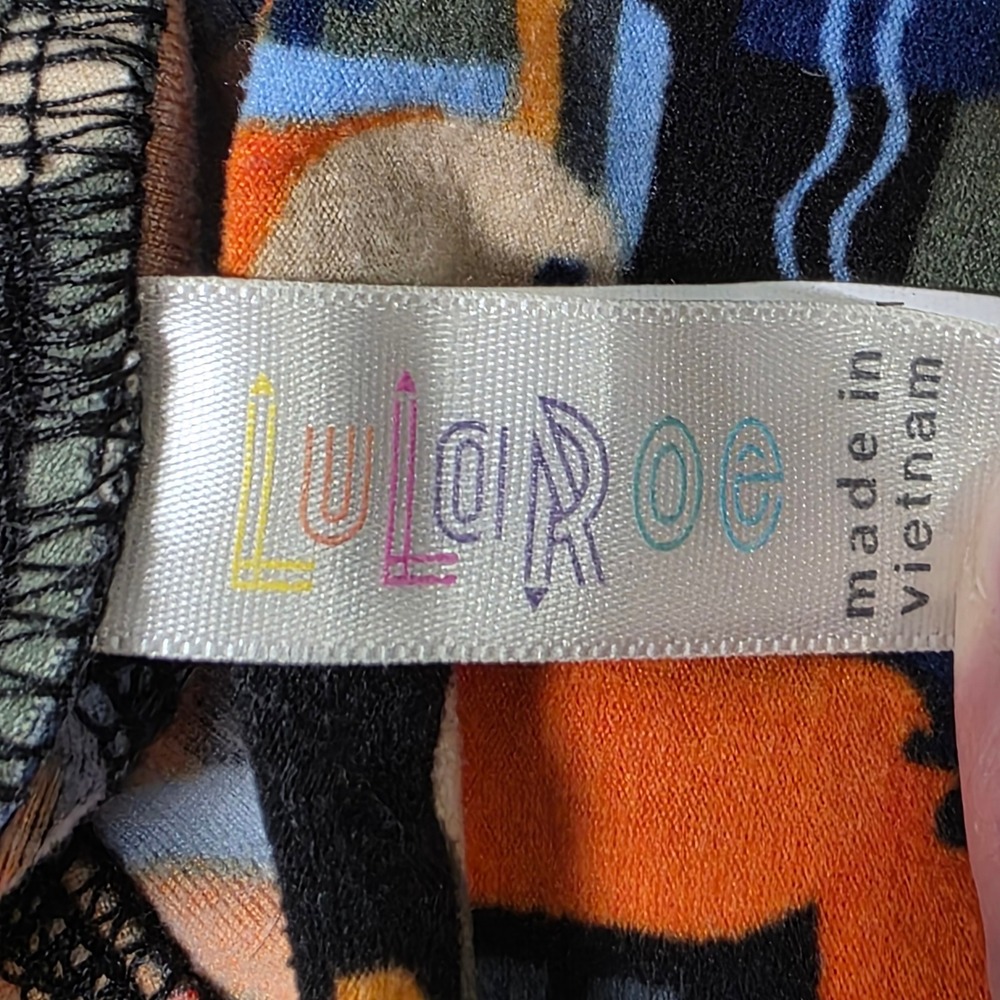 LuLaRoe Leggings Womens One Size Multicolor Abstract‎ Toucan Toucan Print Soft - Picture 5 of 12